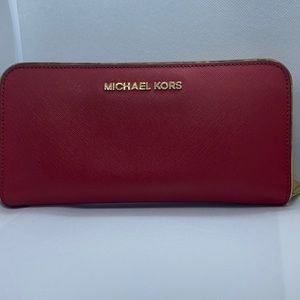 MK Red and Gold Wallet